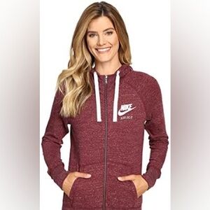 Nike Burgundy Zip-Up Jacket